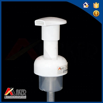 Wholesale 42mm white PP plastic soap foam pump dispenser for cosmetic bottle