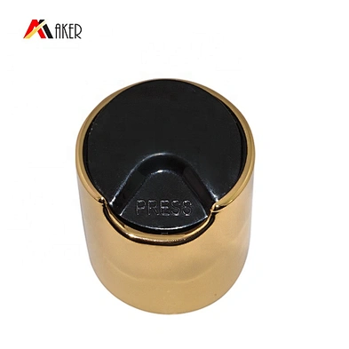 Aluminum Screw Disc Top Cap for Bottle Wholesale 28/410 Gold Bottle Sealing,bottles Gold Aluminum or Customized Colors Carton