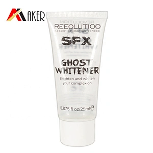 Empty 25g LDPE clear soft cosmetic cream plastic packaging tube with screw cap