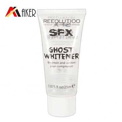 Empty 25g LDPE clear soft cosmetic cream plastic packaging tube with screw cap