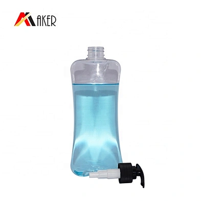 Wholesale price personal care square 500ml PET plastic custom lotion pump bottle