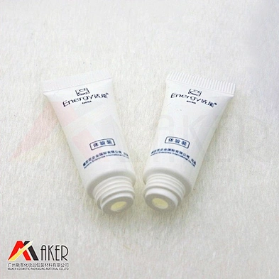 Factory supply 5ml small LDPE plastic cosmetic cream tube packaging with screw cap for trial use