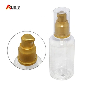 Factory price gold plastic 20/410 lotion cream pump dispenser with transparent cover
