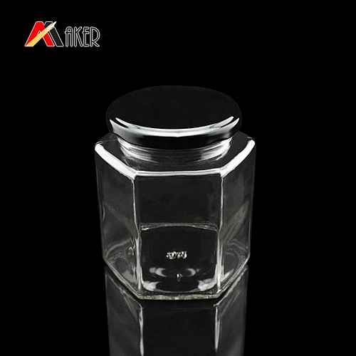 120ml/180ml/280ml Clear Wide Mouth food storage glass honey jars with Lid