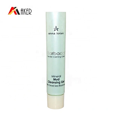 Wholesale 10ml round green LDPE plastic cosmetic packing cream tube with screw cap