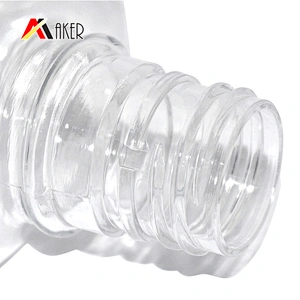 empty 400ml transparent plastic pet personal oral care packaging mouthwash bottle
