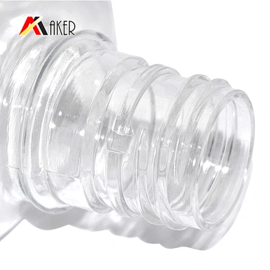 empty 400ml transparent plastic pet personal oral care packaging mouthwash bottle