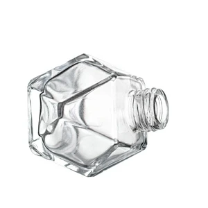 Factory Custom High Quality 100ml Damond Shape Aromatherapy Oil Diffuser Gass Bottle For Hotel Decor