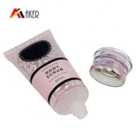 China wholesale round 50ml body lotion cosmetic plastic tube packaging with screw lid