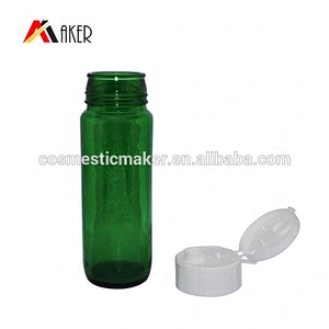 China wholesale 800ml big capacity green round glass wine bottle for plum wine with flip top cap