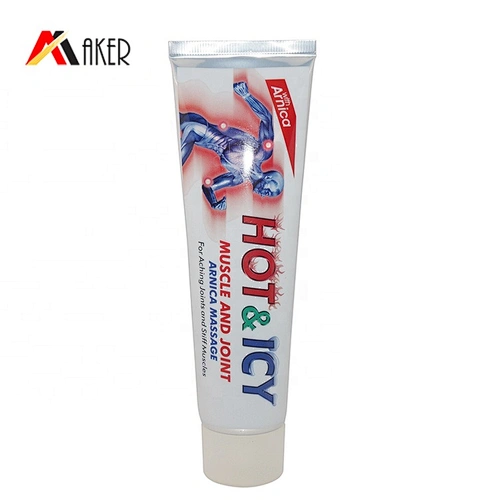 Supply round cosmetic aluminum laminated tube with plastic screw cap for muscle pain cream