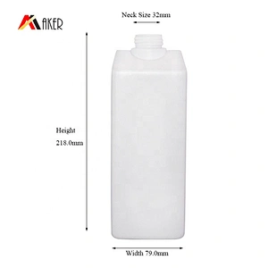 New design HDPE 1L empty dishwashing plastic liquid detergent bottle packaging