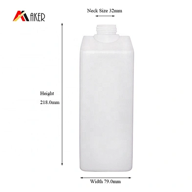 New design HDPE 1L empty dishwashing plastic liquid detergent bottle packaging