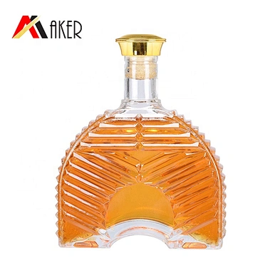 China supplier 700ml empty crystal glass wine bottle packaging for XO brandy