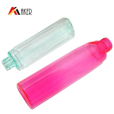 Factory price 100ml 200ml semi-transparent PET plastic body lotion bottle with pump