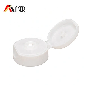 Empty round white 100ml cosmetic LDPE plastic face wash cream packaging tube with flip top lid