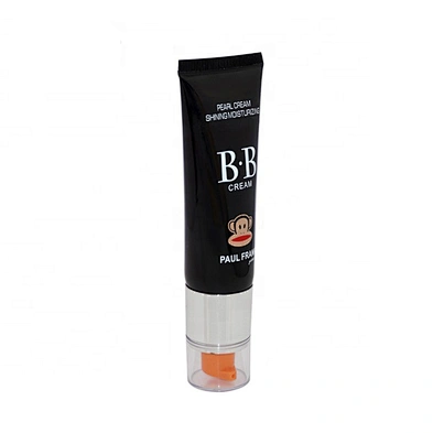 wholesale 50ml black color round cosmetic packaging nude BB cream squeeze tube with airless pump