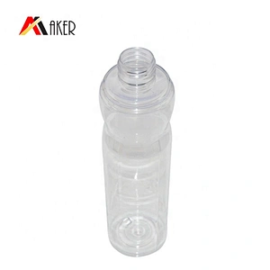 Wholesale price 250ml empty round clear plastic PET bottle