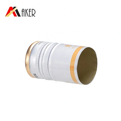 China supply custom 1000ml boston round empty vodka glass wine bottle with aluminum cap
