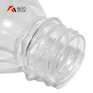 Wholesale 500ml 1000ml PET plastic bpa free clear beverage disposable water bottle