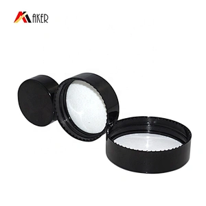 Mini size empty clear round 9ml 10ml 20ml cosmetic glass cream jar with black screw cap