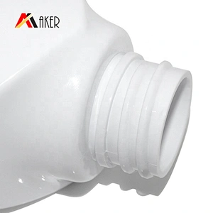 Newest design unique empty PET white body lotion bottle 300ml with pump