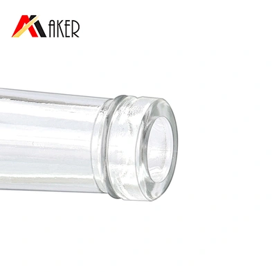 New empty square clear 750ml whisky glass wine bottles vodka bottle  with gold aluminum covered polymer rubber stopper
