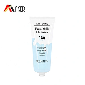 New products round 100ml LDPE plastic cosmetic face wash cleanser cream tube packaging for sale