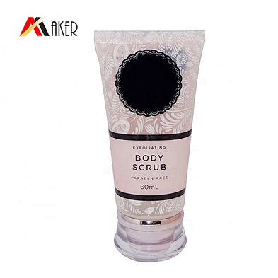 China wholesale round 50ml body lotion cosmetic plastic tube packaging with screw lid