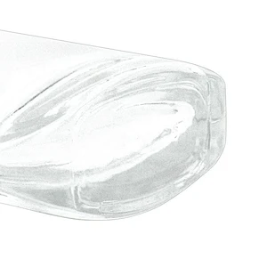 Good quality 100ml empty clear glass perfume bottles with gold aluminum covered mist sprayer and luxury cap