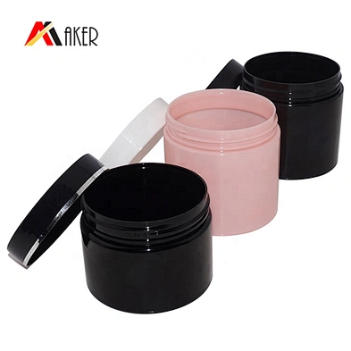 Factory price 150ml 200ml PET plastic cosmetic cream jar