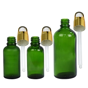 china wholesale empty 30ml 100ml personal care packaging skin care serum dropper essential oil glass packaging