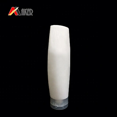 Wholesale price 150ml flat white squeeze PE cosmetic shampoo plastic bottle with screw cap
