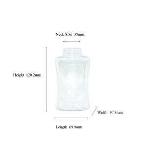 Factory Wholesale 270ml PET Transparent Plastic Bottle With White Lotion Pump