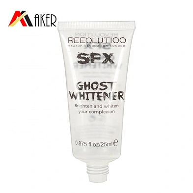 Empty 25g LDPE clear soft cosmetic cream plastic packaging tube with screw cap