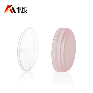 Wholesale supply empty 20g PP plastic cosmetic face cream jar packaging with plastic screw lid and clear inner cap
