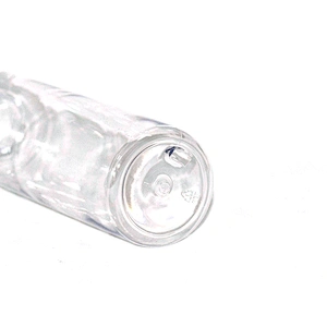 2020 New arrival Empty cylinder 233ml 341ml PET plastic cosmetic makeup remover bottle with flip top pump