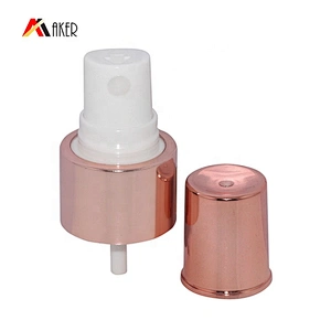 Factory Price High Quality Cosmetic Bottle Pump Fine Mist Sprayer 24/410 Rose Gold Plastic Standard Carton Non Spill 10000pcs