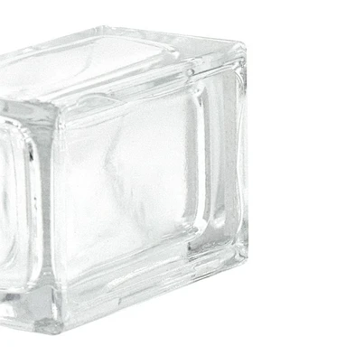 Manufacturer of customized luxury square perfume bottle with color aluminium mist sprayer for perfume