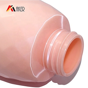 2020 New wholesale price pink PET plastic empty shampoo bottle 450ml with pump