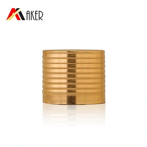 Factory price high quality 18mm gold aluminum covered screw cap with retarder