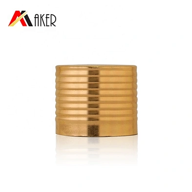 Factory price high quality 18mm gold aluminum covered screw cap with retarder
