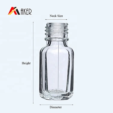 Factory wholesale clear glass cosmetic 4ml roll on bottle for personal use