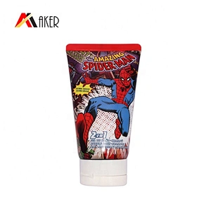 Customized printing empty 120ml hotel shampoo cosmetic plastic tube packaging with flip cap