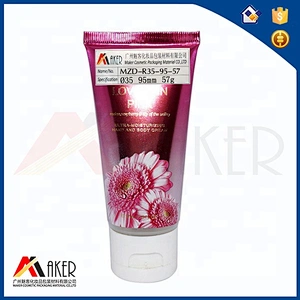Hot sale new design 60ml LDPE pink empty skin care cream plastic tube