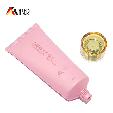 Best luxury 90ml LDPE facial cleanser cosmetic plastic tube packaging