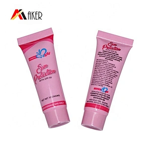 China manufacturer empty round 10ml small diameter cosmetic plastic packaging tube container with lid