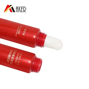 New arrival customized design red LDPE plastic empty 20ml cosmetic eye cream tube