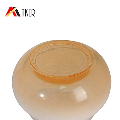 Luxury 50ml round empty cosmetic glass face cream jar with electroplated screw cap in stock