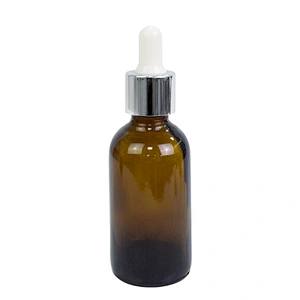factory price glass bottle 2oz personal care essential oil packaging amber massage dropper 60ml glass bottle